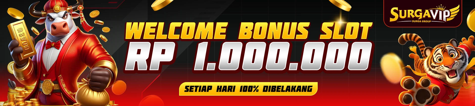 SURGAVIP bonus harian 1 juta